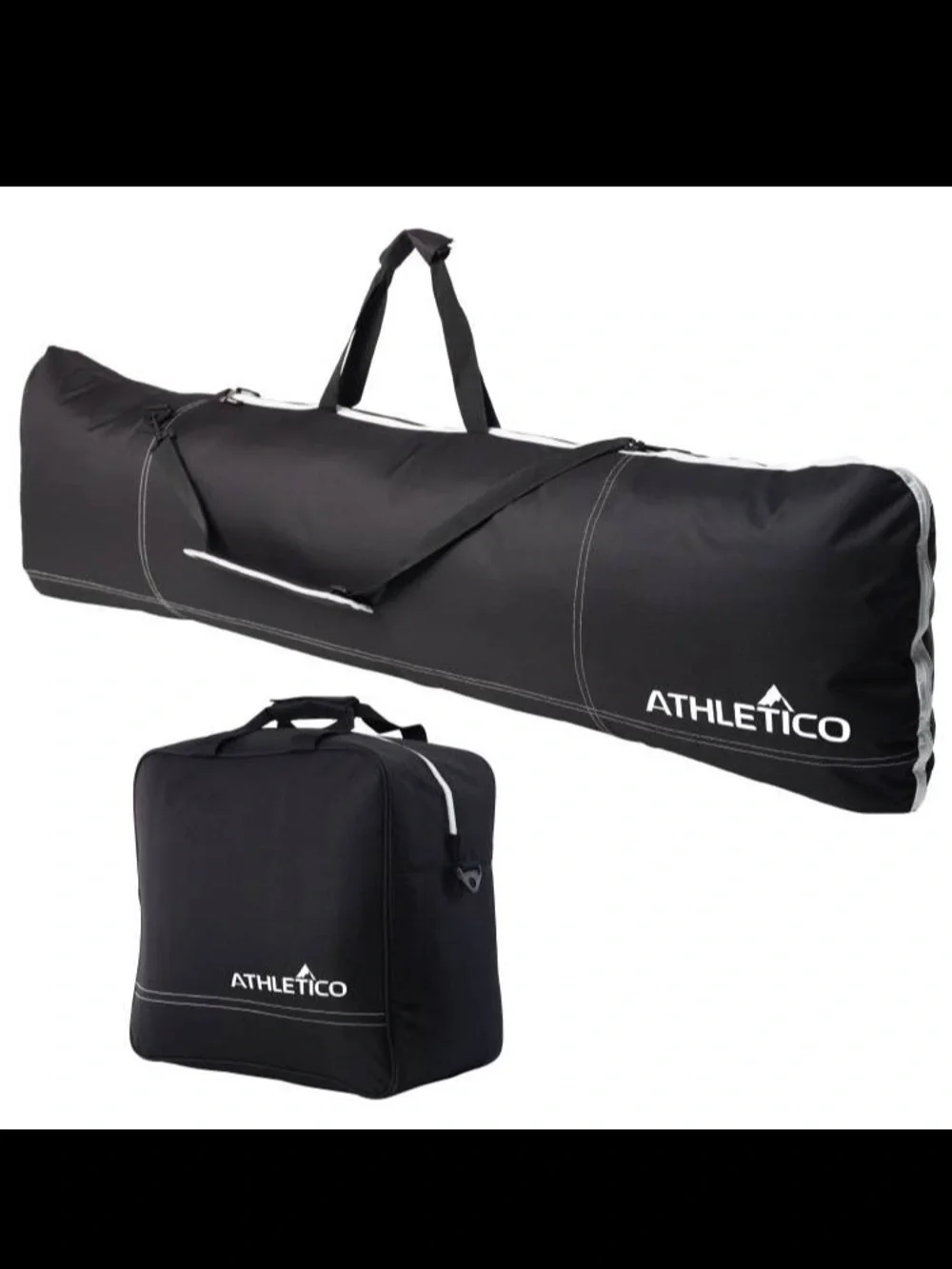 Black Ski Bag and Matching Boot Case Set